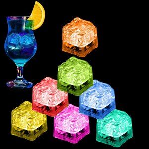 Flashing Glow in The Dark , Liquid Activated Battery Operated,ClubBarParty12Pack